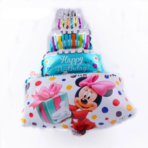 Bánh kem mickey xanh Trung- cái