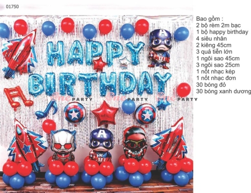 01667 Bộ set trang trí siêu nhân
